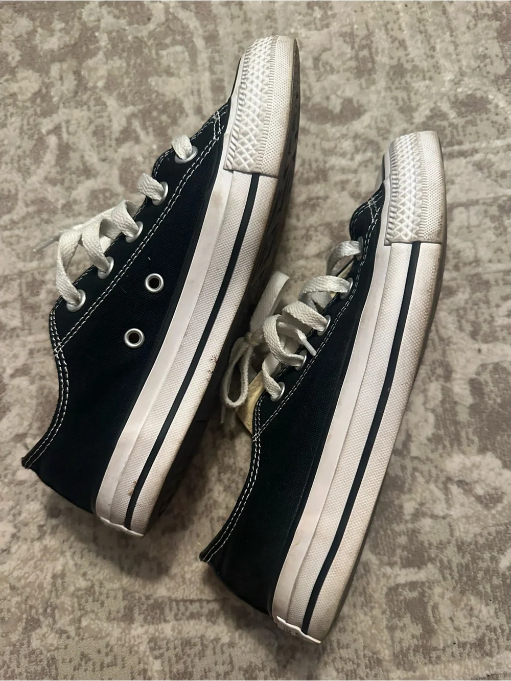 Converse Kids Low Top Sneakers in Black and White